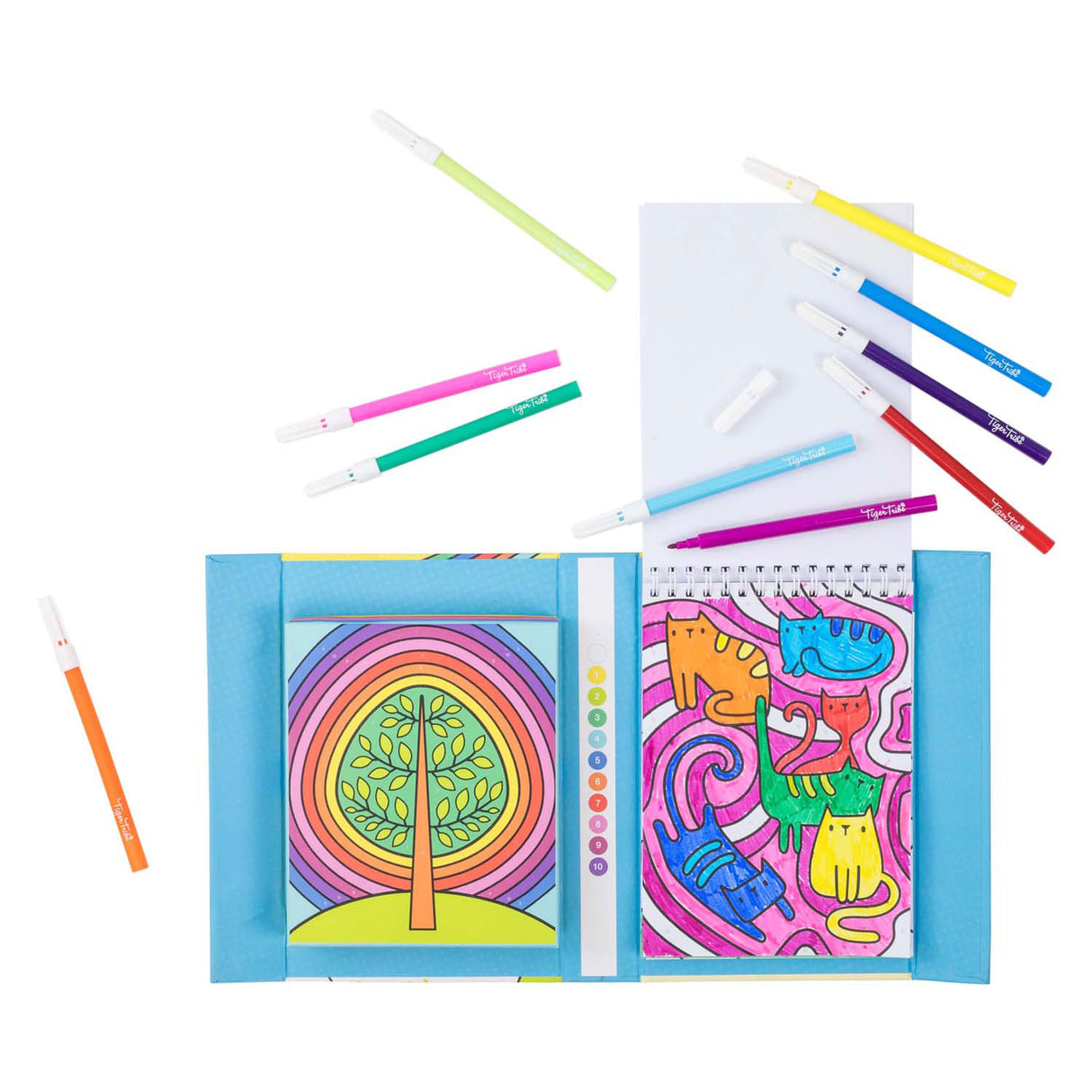 Selecta colors on number - Rainbow garden