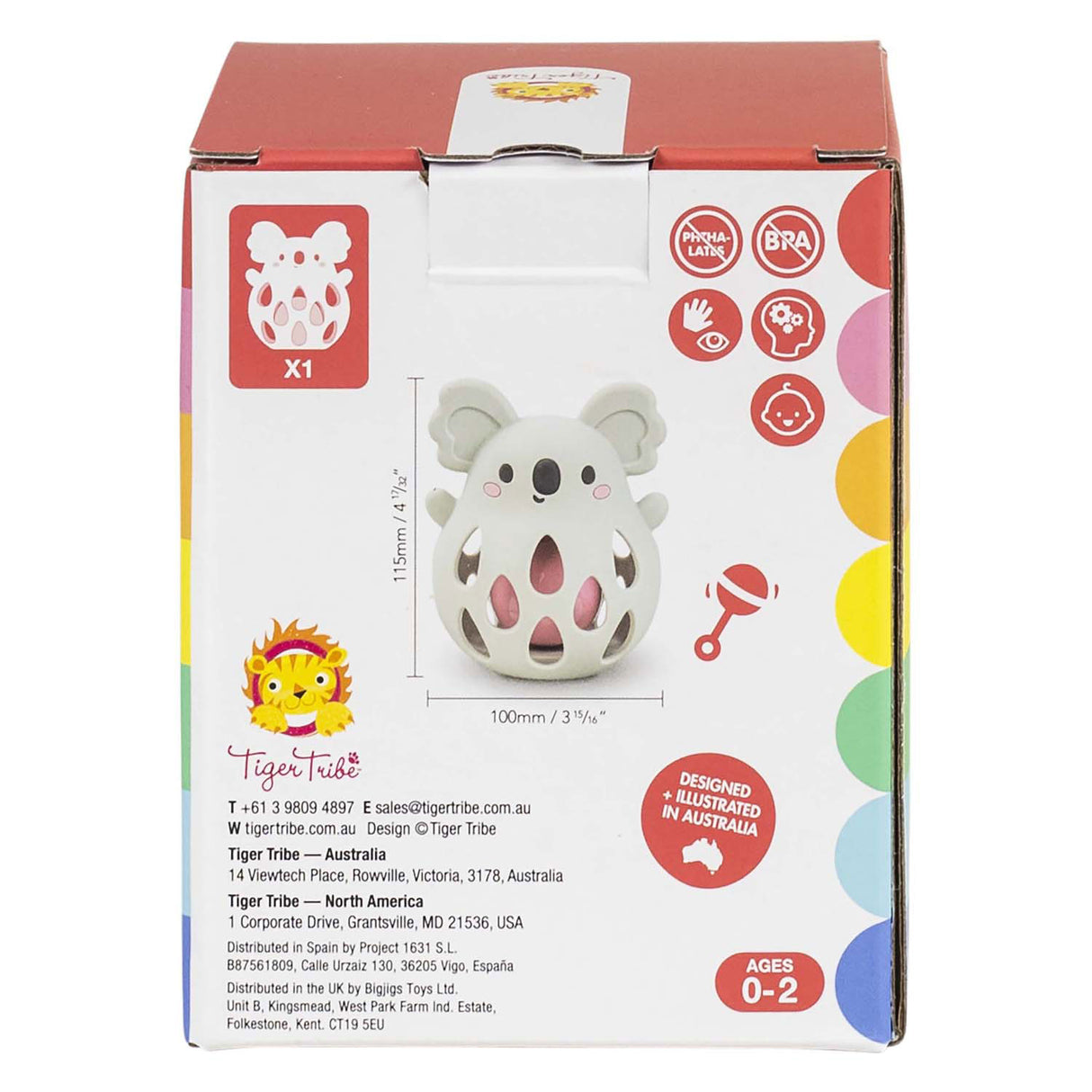 Selecta Silikon Rammelaar - Koala