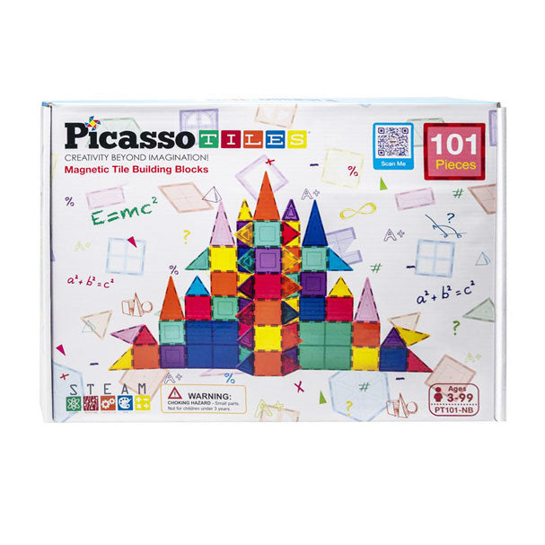 Игрален комплект Selecta picassotiles - магнитни строителни плочки, 101 части.