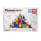 Игрален комплект Selecta picassotiles - магнитни строителни плочки, 101 части.