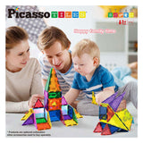 Selecta picassotiles blocks and mirrors - magnetic building tiles, 152dlg.