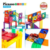 Selecta picassotiles marble run and race track - magnetische bouwtegels - 108dlg.