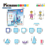 Selecta picassotiles vintertema - magnetiske bygningsfliser, 72 stk.