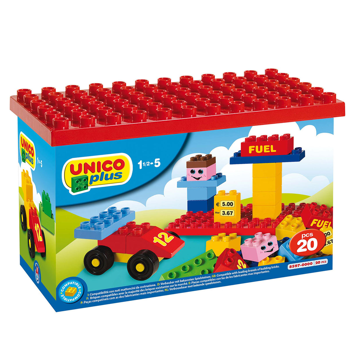 Unico set with building plate, 20dlg