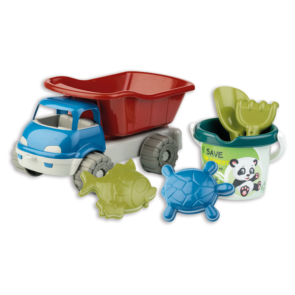 Bucket Androni con plástico reciclado de camión de propina, 6dlg.
