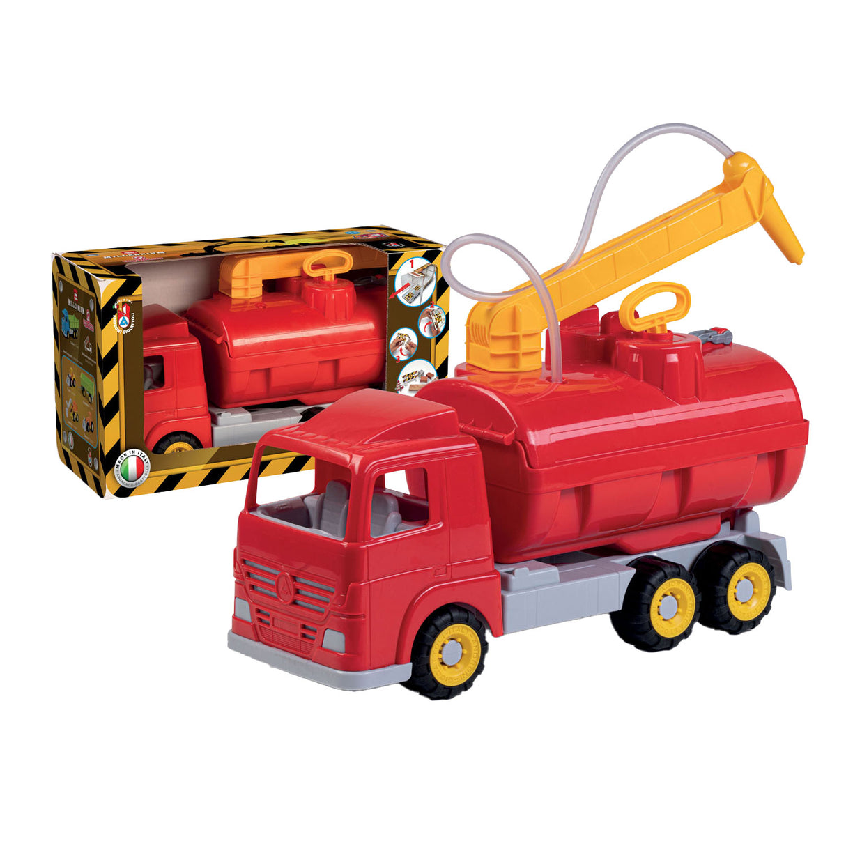 Truck antincendio Androni con spruzzatore d'acqua e ruote morbide