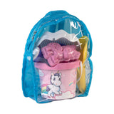 backpack Androni le sraith trá unicorn, 6 phíosa.