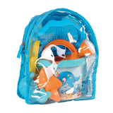 Plecak Androni z zestawem na plażę wielorybów, 7 sztuk.