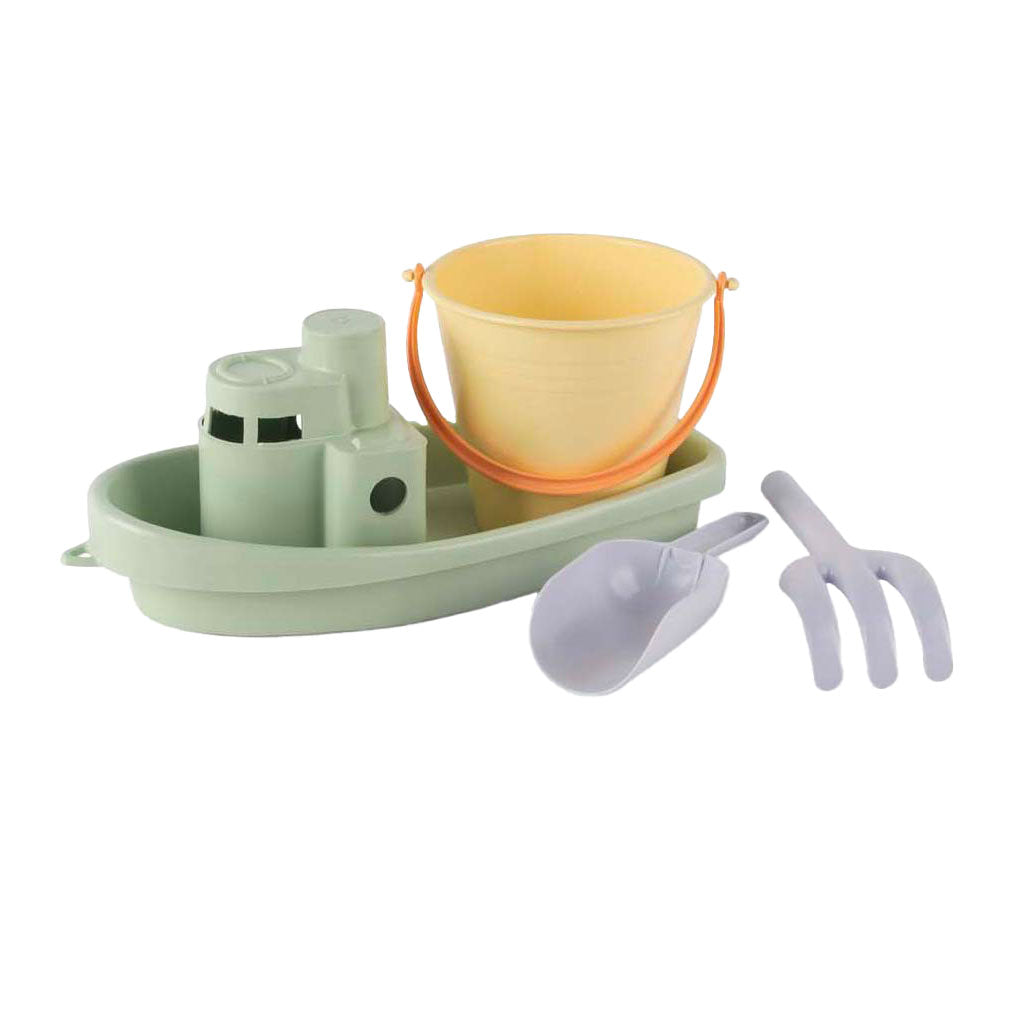 Dantoy Pastellboot und Sandspielset, 4-teilig.