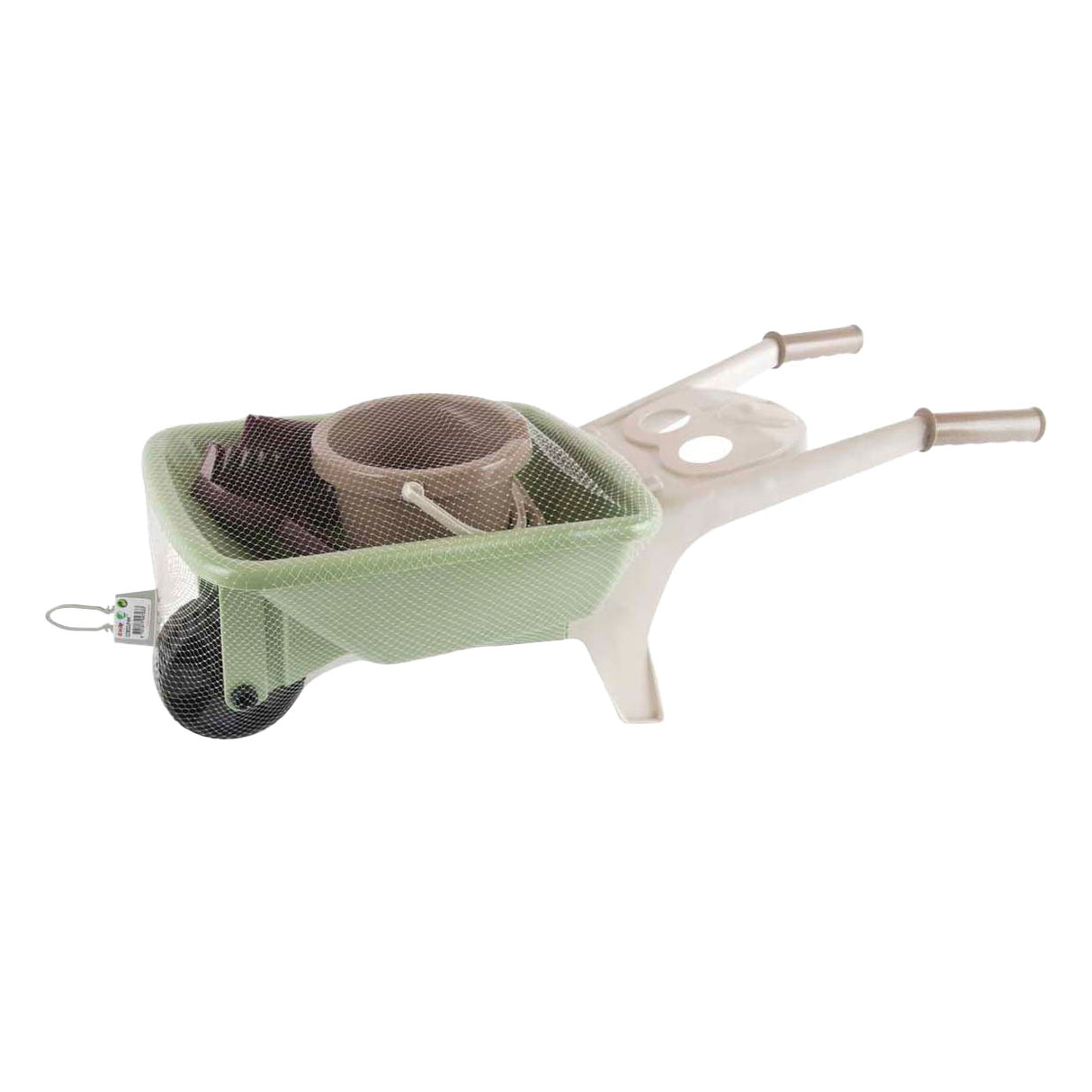 Dantoy wheelbarrow gardening set, 4 pieces.