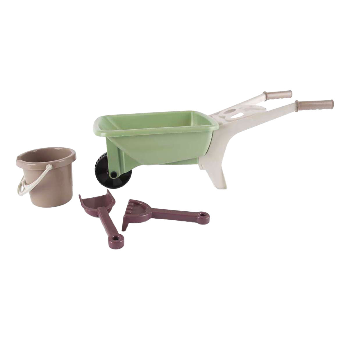 Dantoy wheelbarrow gardening set, 4 pieces.