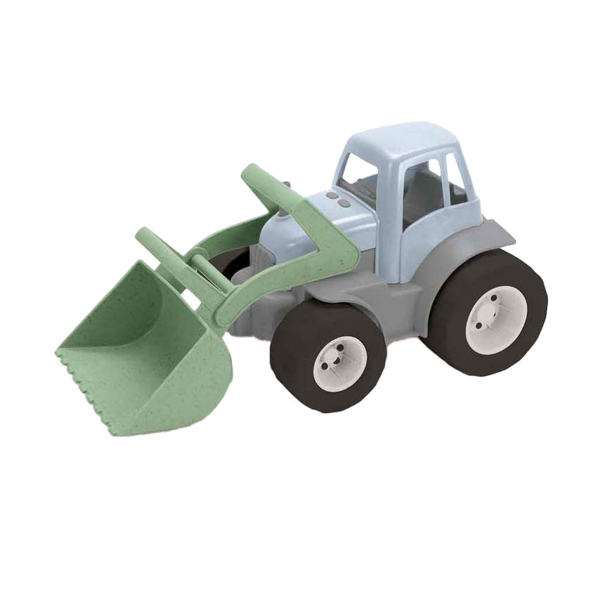Dantoy Traktor mit Frontlader grün blau, 30cm