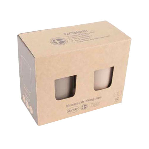 Dantoy cup set mocha beige, 2 pieces.