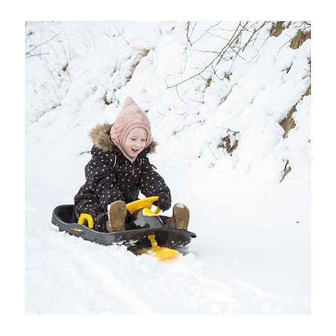 Dantoy stuurbare bobslee zwart, 95 cm