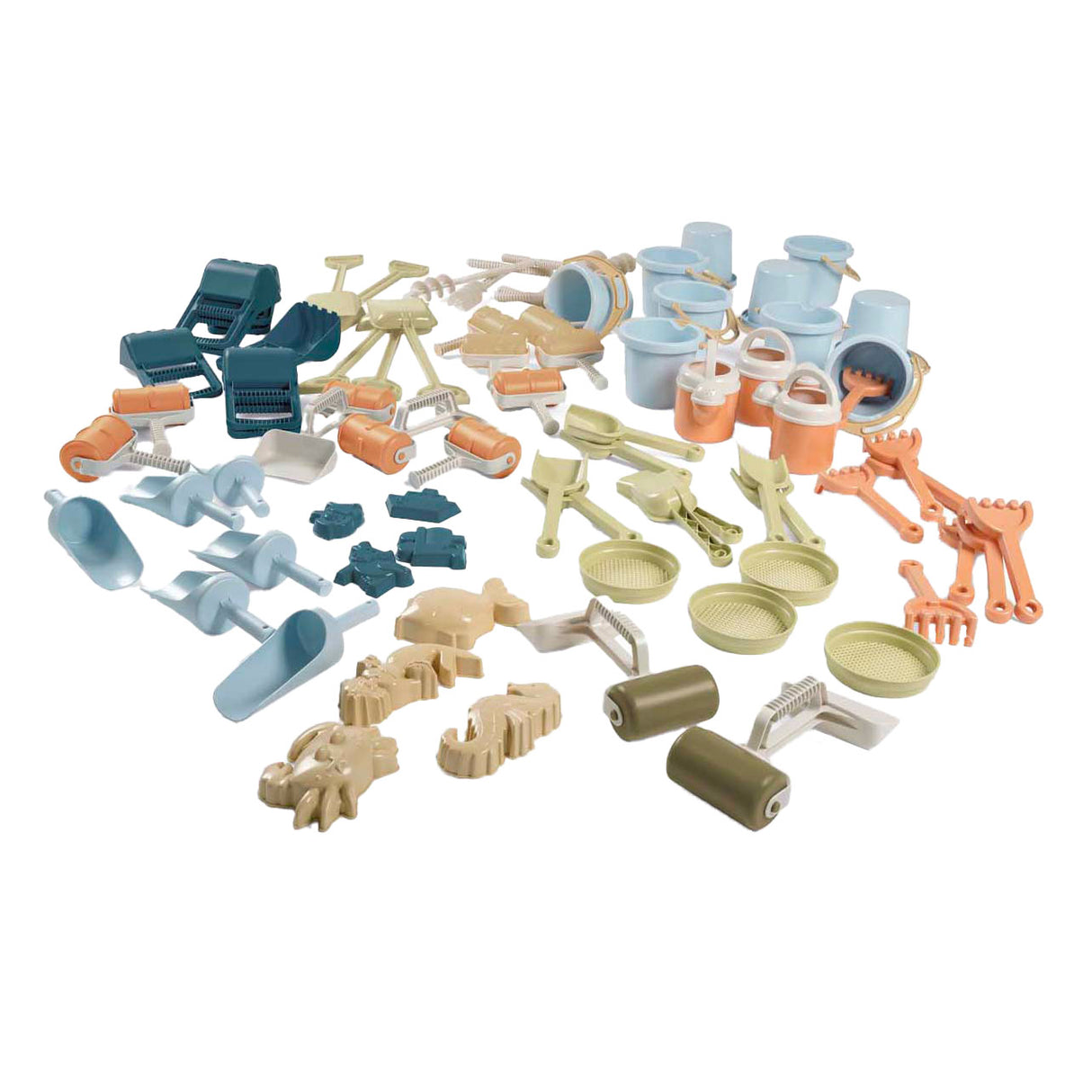 Dantoy Sand- und Wasserspielset, 76-teilig.
