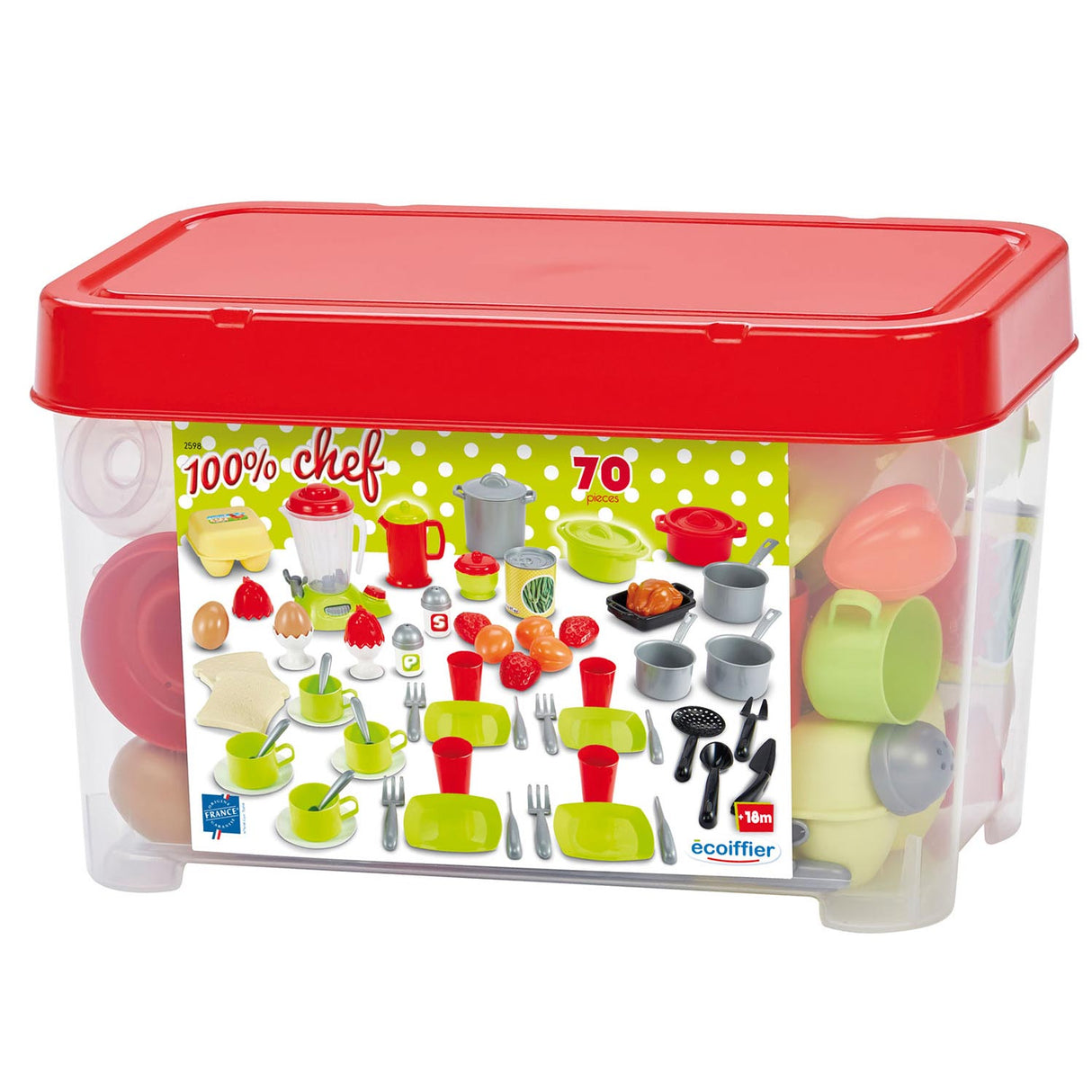 Ecoiffier 100% Chief of Service in Storage Box