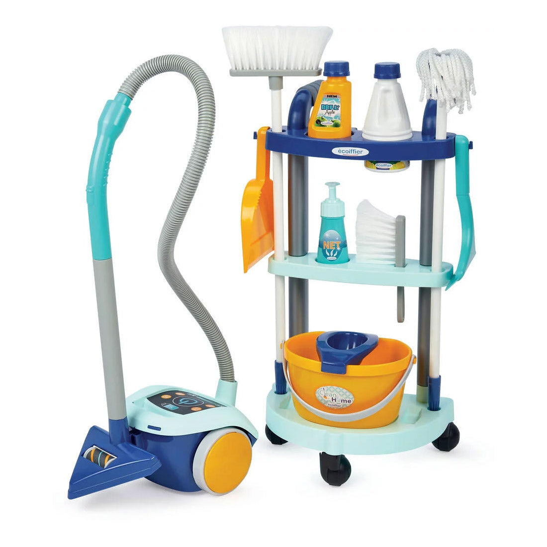 Ecoiffier Clean Carry de limpieza para el hogar con aspiradora