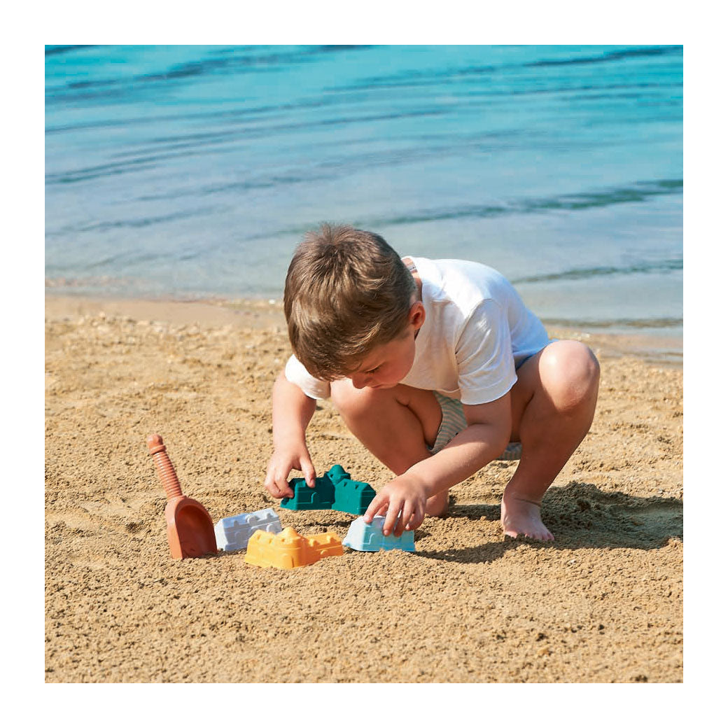 Ecoiffier castle sand molds with scoop, 5 pcs.