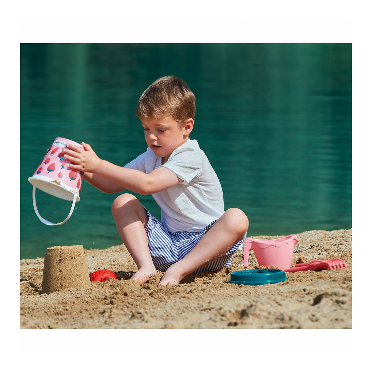 Ecoiffier Strandset Strawberry, 6dlg.