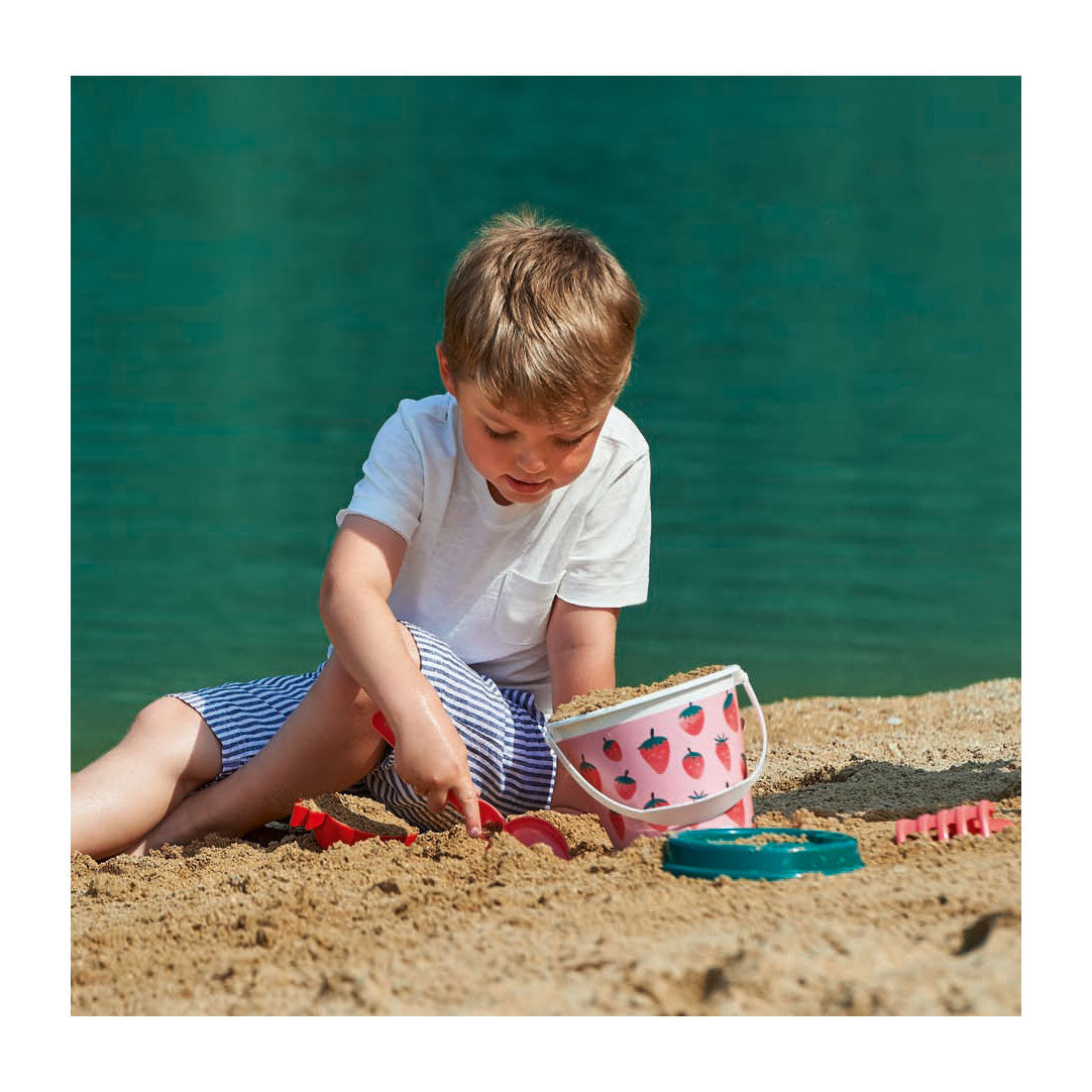 Ecoiffier Strandset strawberry, 6dlg.