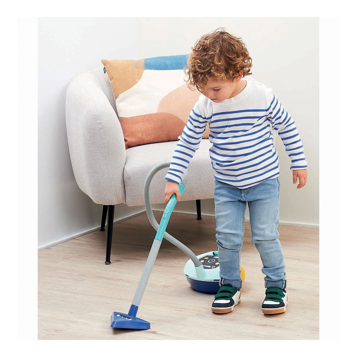 Ecoiffier toy vacuum cleaner blue