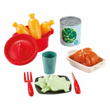 Ecoiffier 100% chef tableware in storage box - 70 pieces.