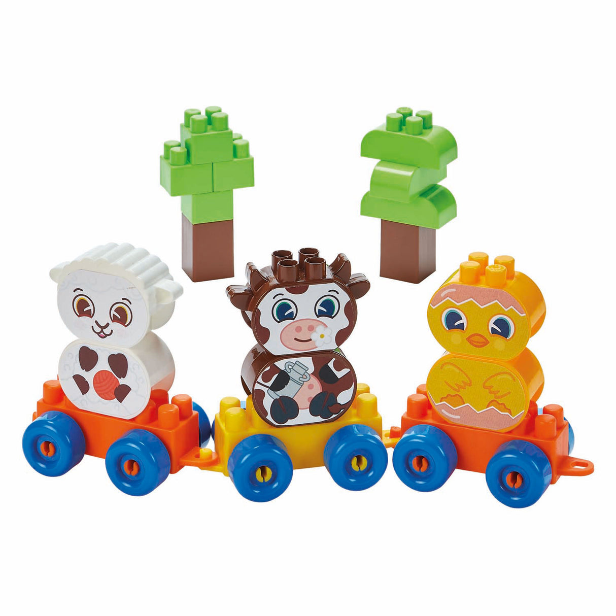 Tren de bloques de animales de granja Abrick - 250 piezas.