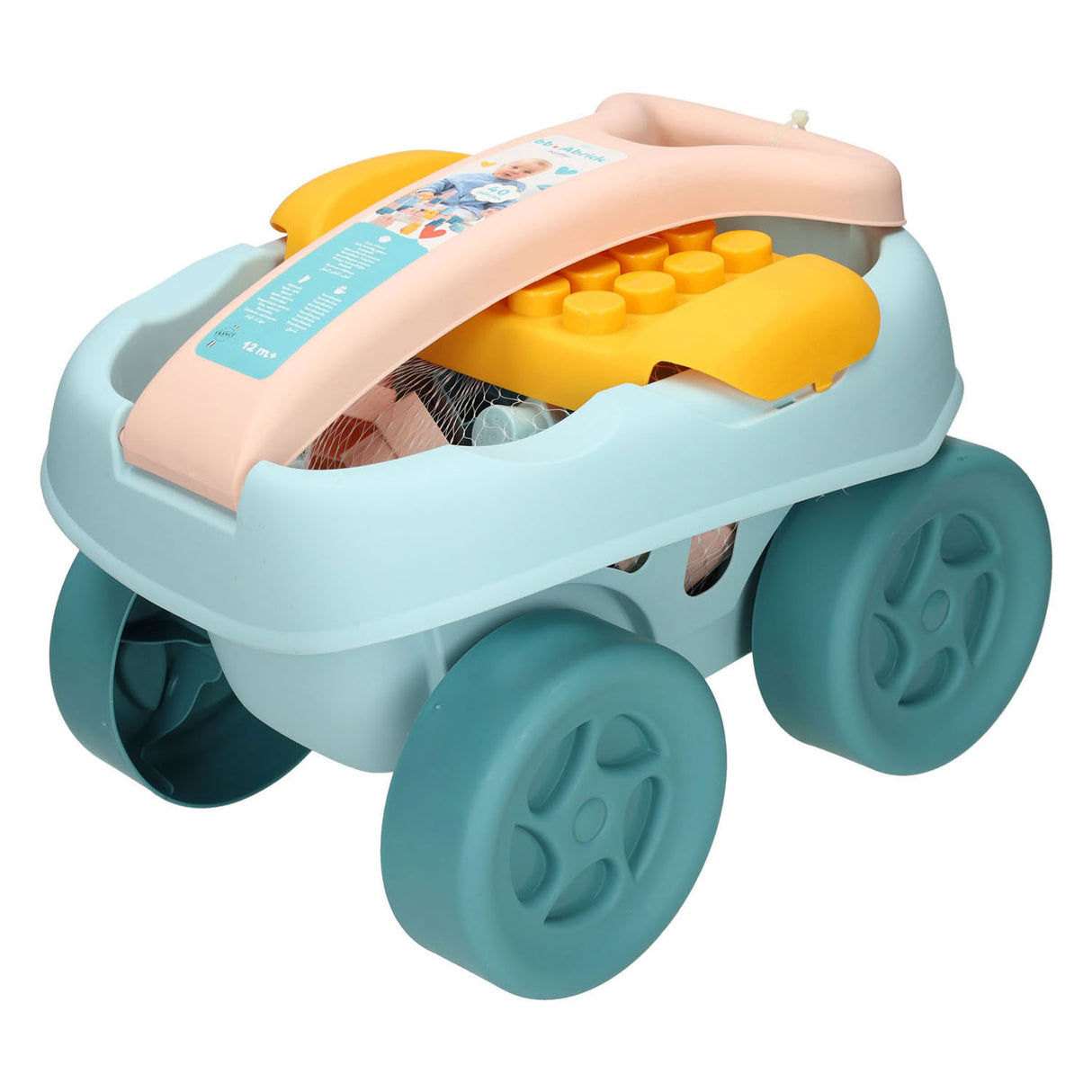 Ecoiffier bb abrick wagon with 40 building blocks