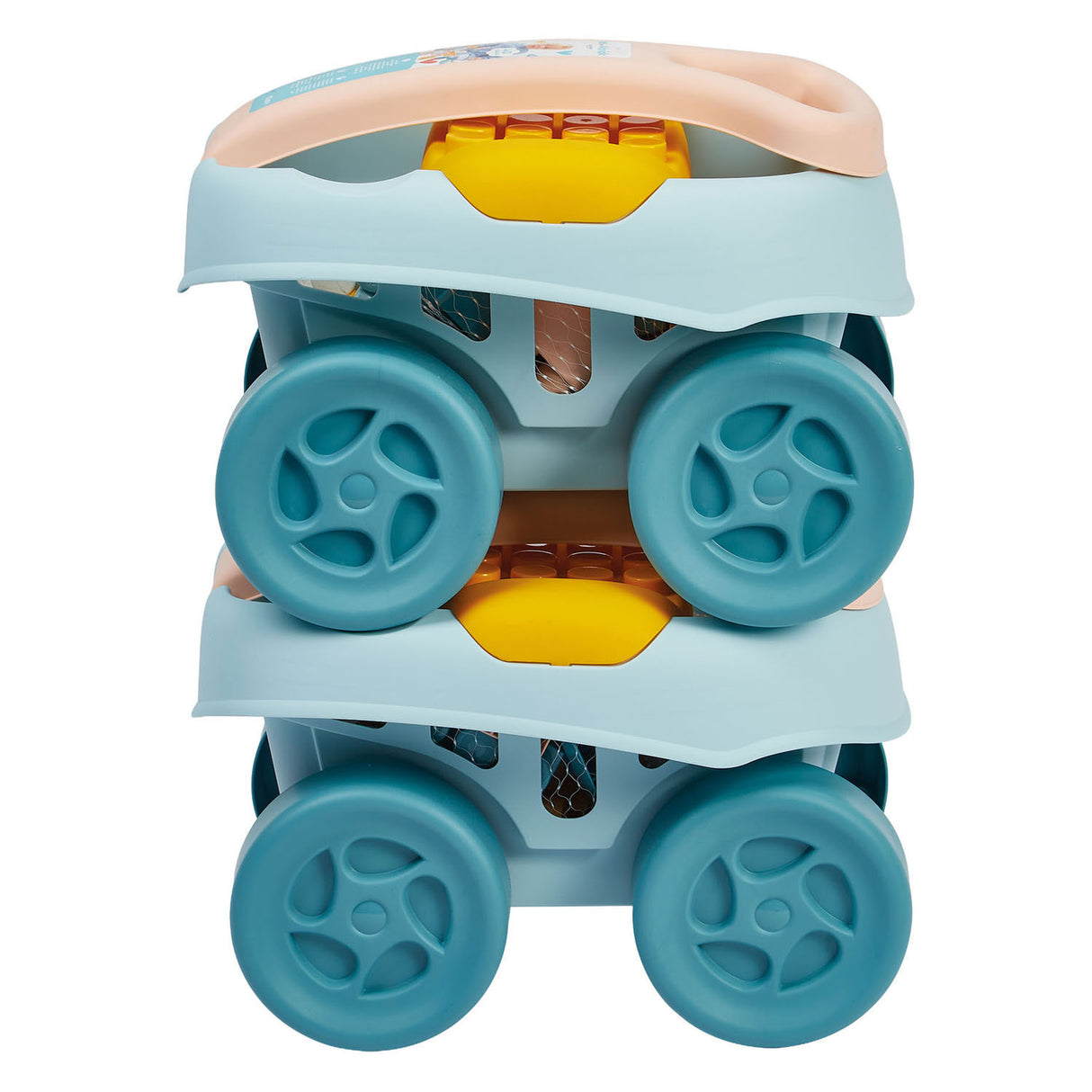 Ecoiffier bb abrick wagon with 40 building blocks
