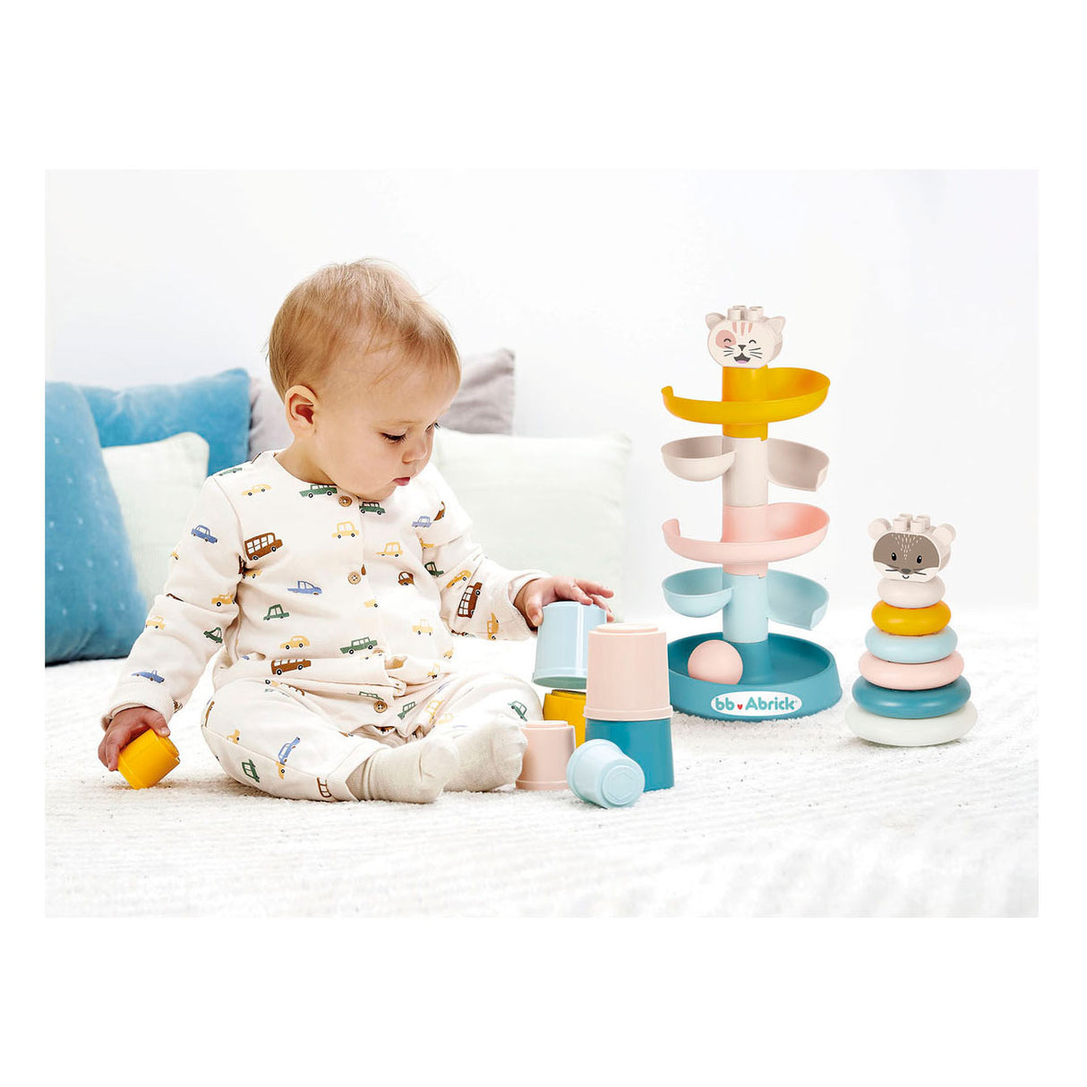 Ecoiffier bb abrick 3-in-1 Baby Toy in Storage Box - 23 pcs.