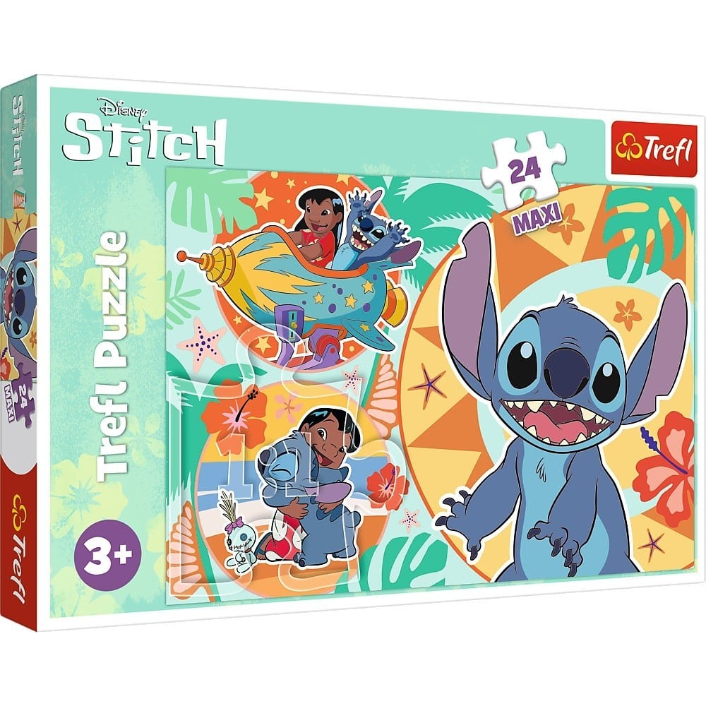 Oku Disney Stitch children's puzzle with 24 maxi pieces