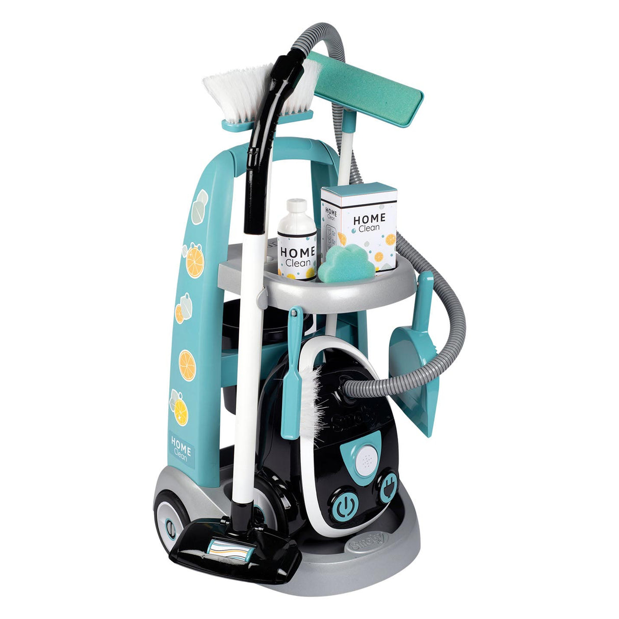 Carrinho de limpeza smoby com pó de pó 8dlg.