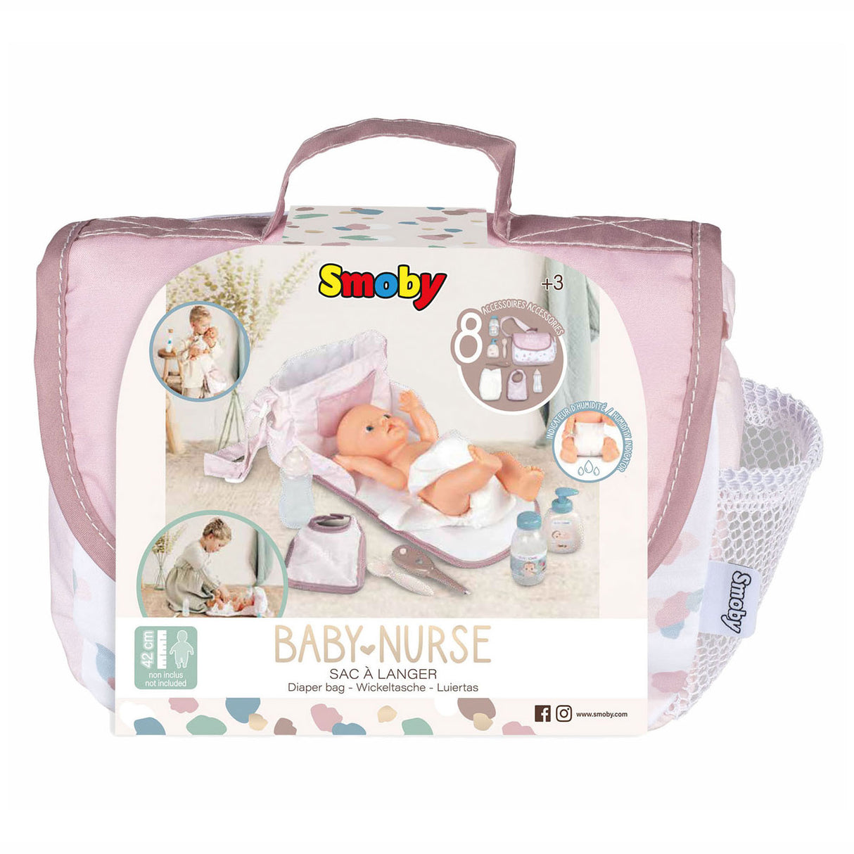 Smoby - Baby Nurse Diaper Bag 8dlg.