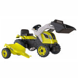 Trator de escada Max Smoby com verde verde do trailer