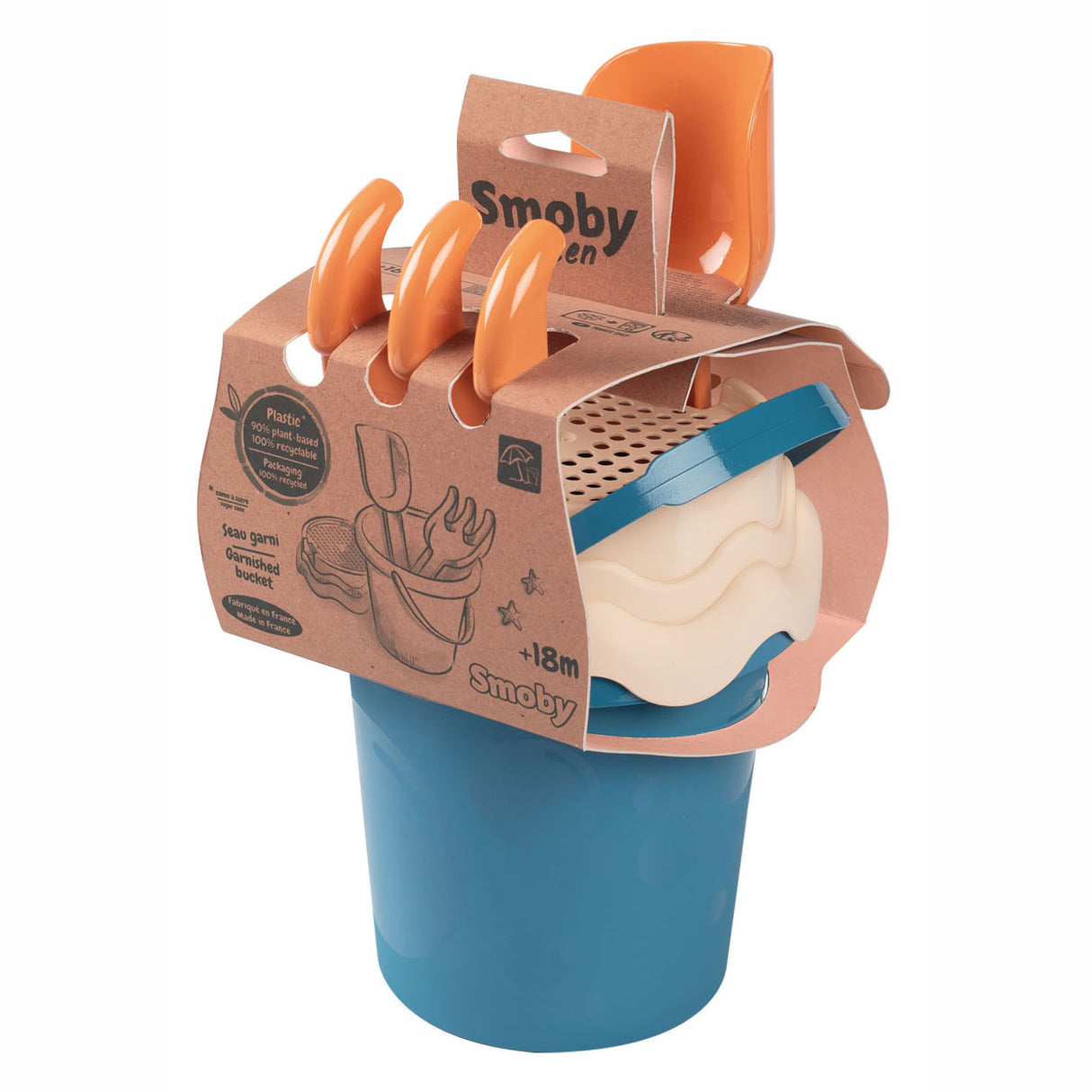 Smoby Green Strandset azul, 3dlg.
