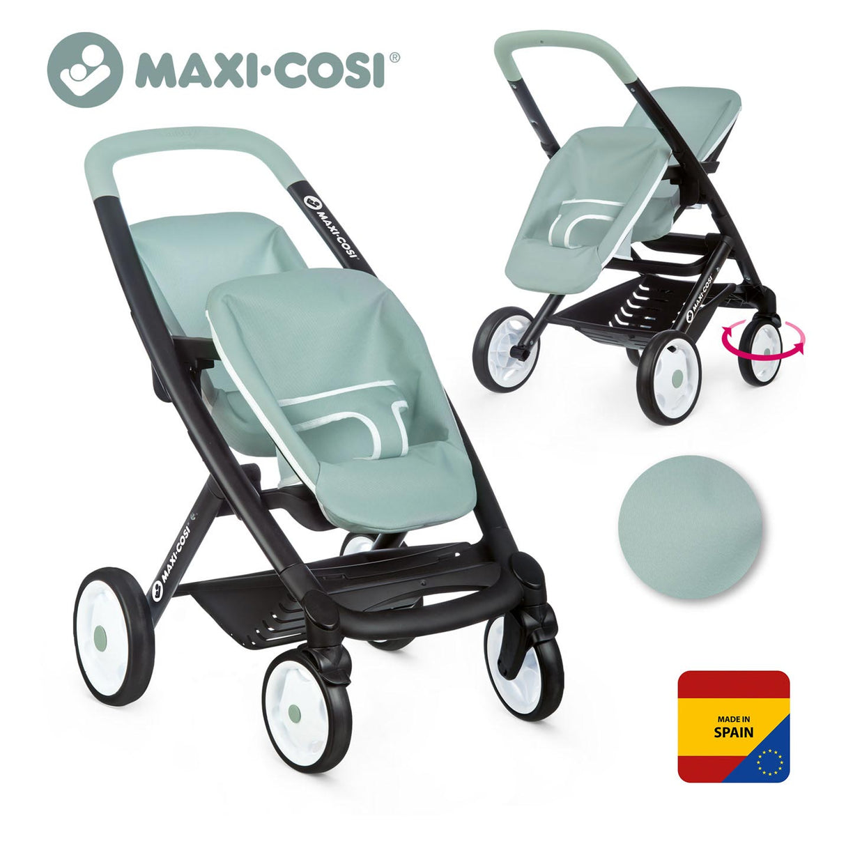 Smoby maxi-cosi lutka ustrezen žajbelj za 2 lutke