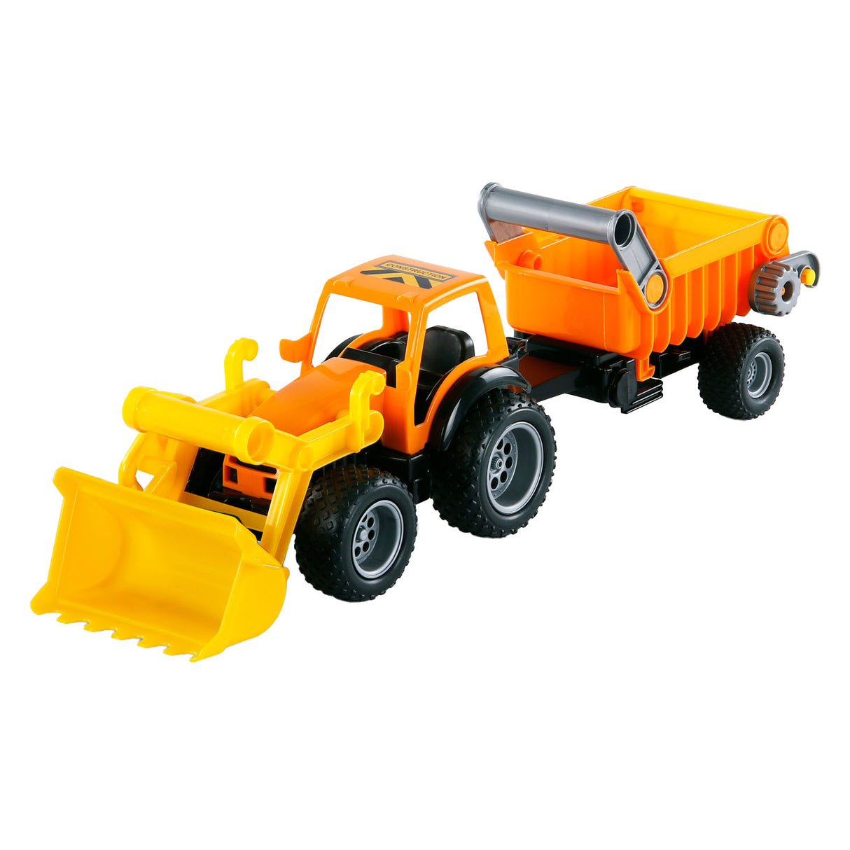 Traktor Cavallino s předním nakladačem a přívěsem
