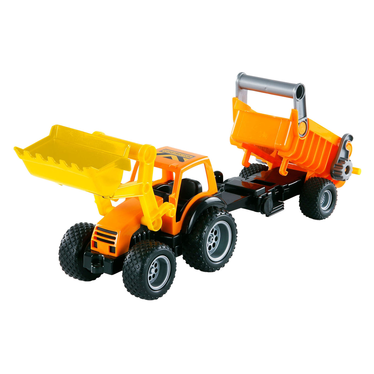 Traktor Cavallino s předním nakladačem a přívěsem