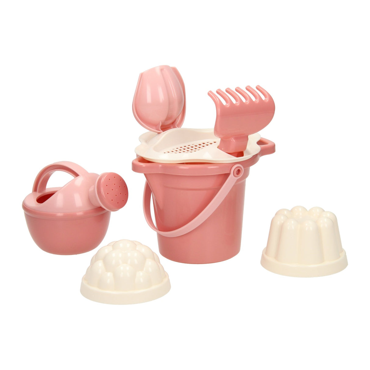 Cavallino bucket set pastel pink, 7dlg.