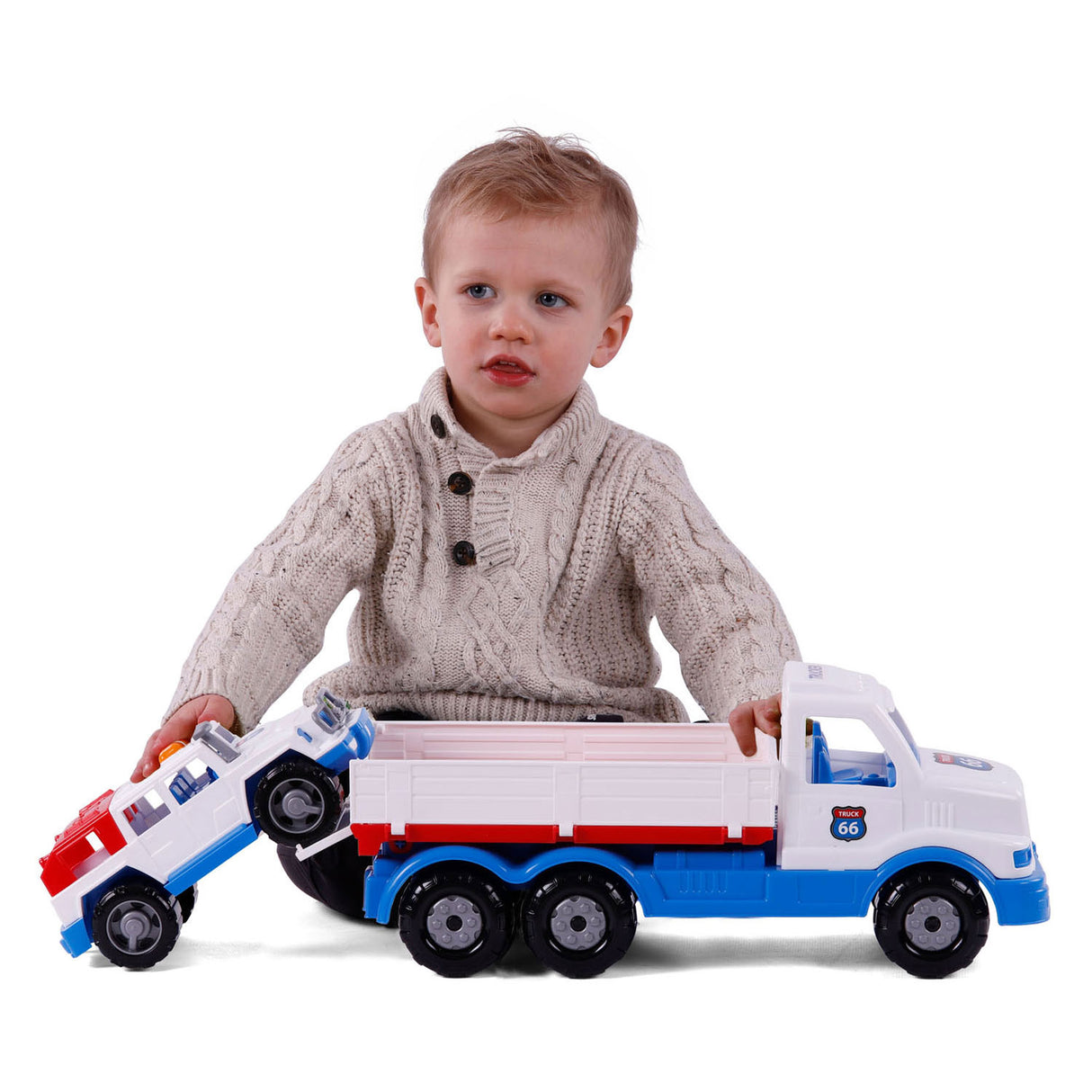 Cavallino XL torpedo lastbil med jeep, 46,6 cm