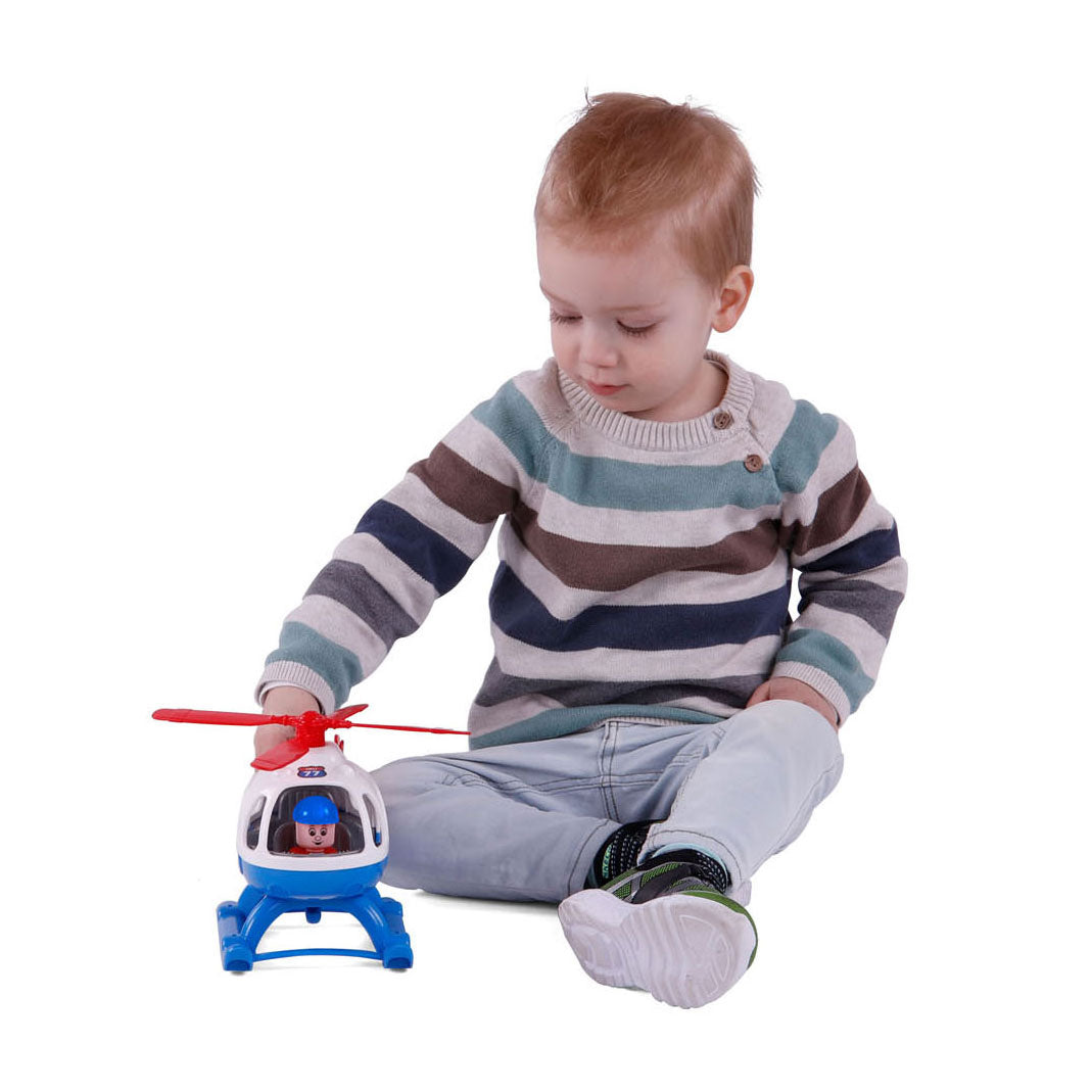 Cavallino helicopter with play figure