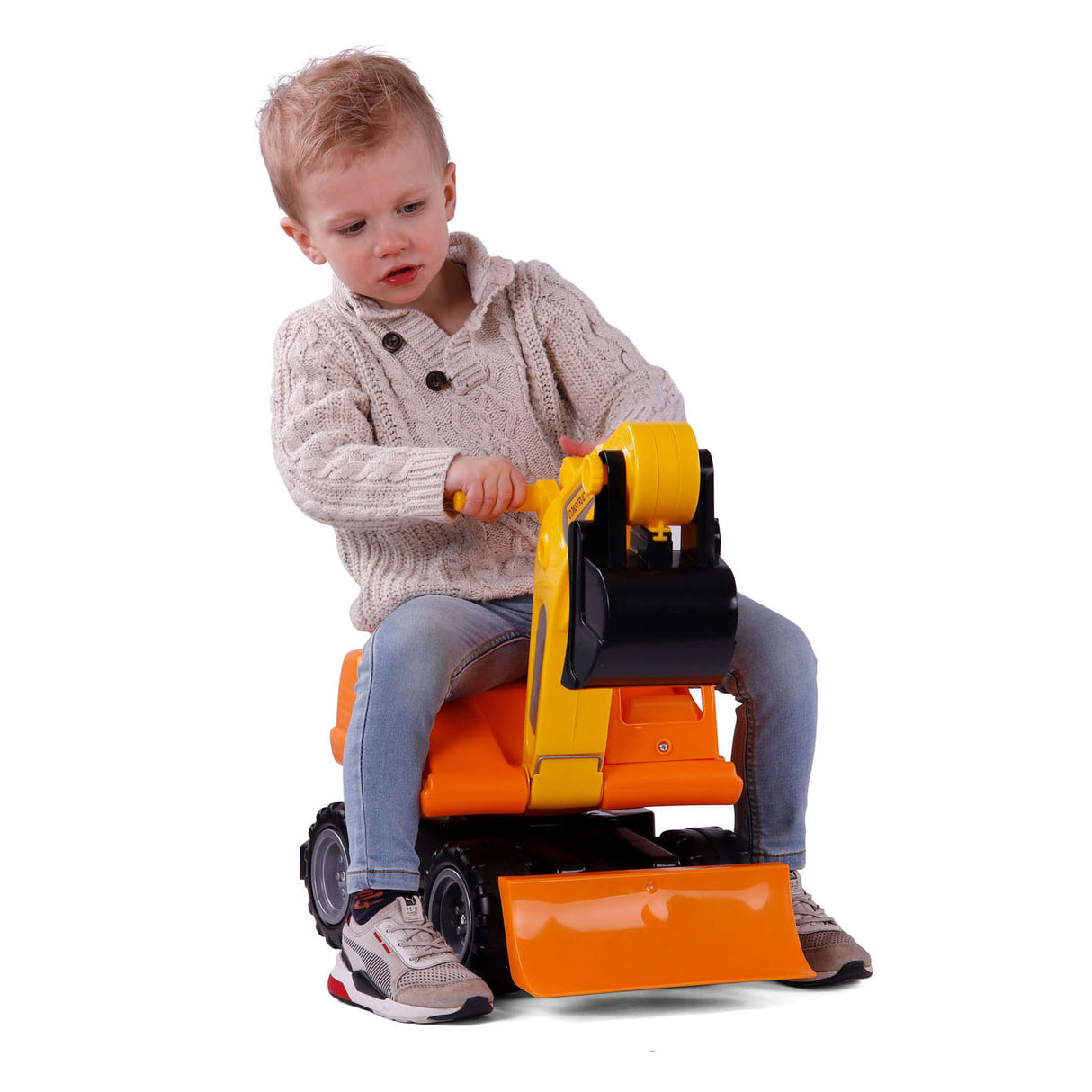 Cavallino Mega excavator walking car orange, 79cm