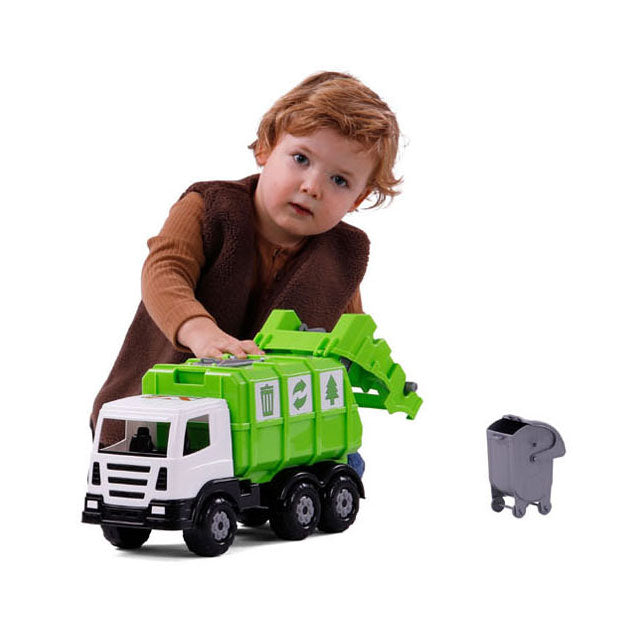 Cavallino XL garbage truck green, 42cm