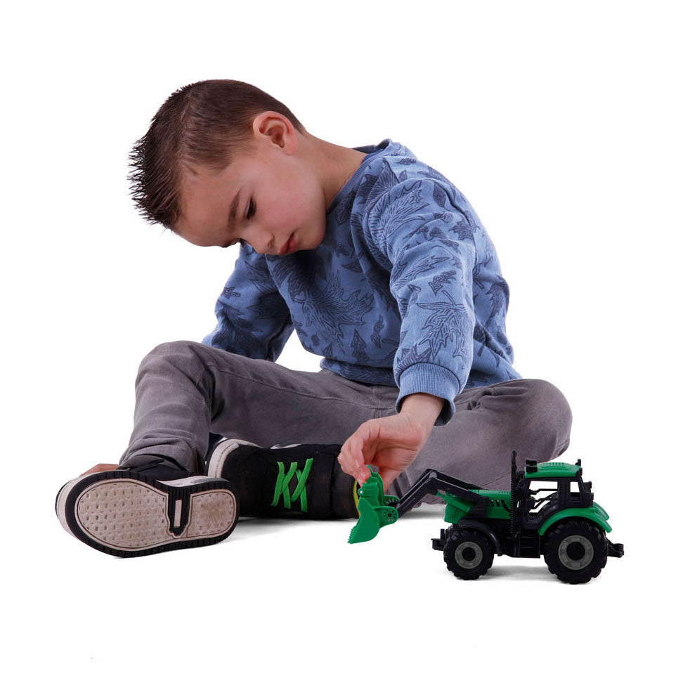 Cavallino tractor with shovel green, scale 1:32