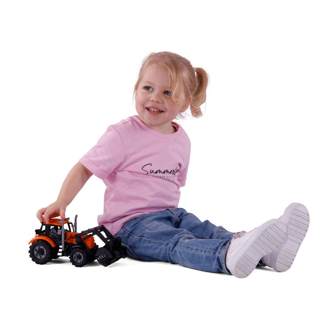 Tracteur Cavallino avec chargeur jaune, échelle 1:32