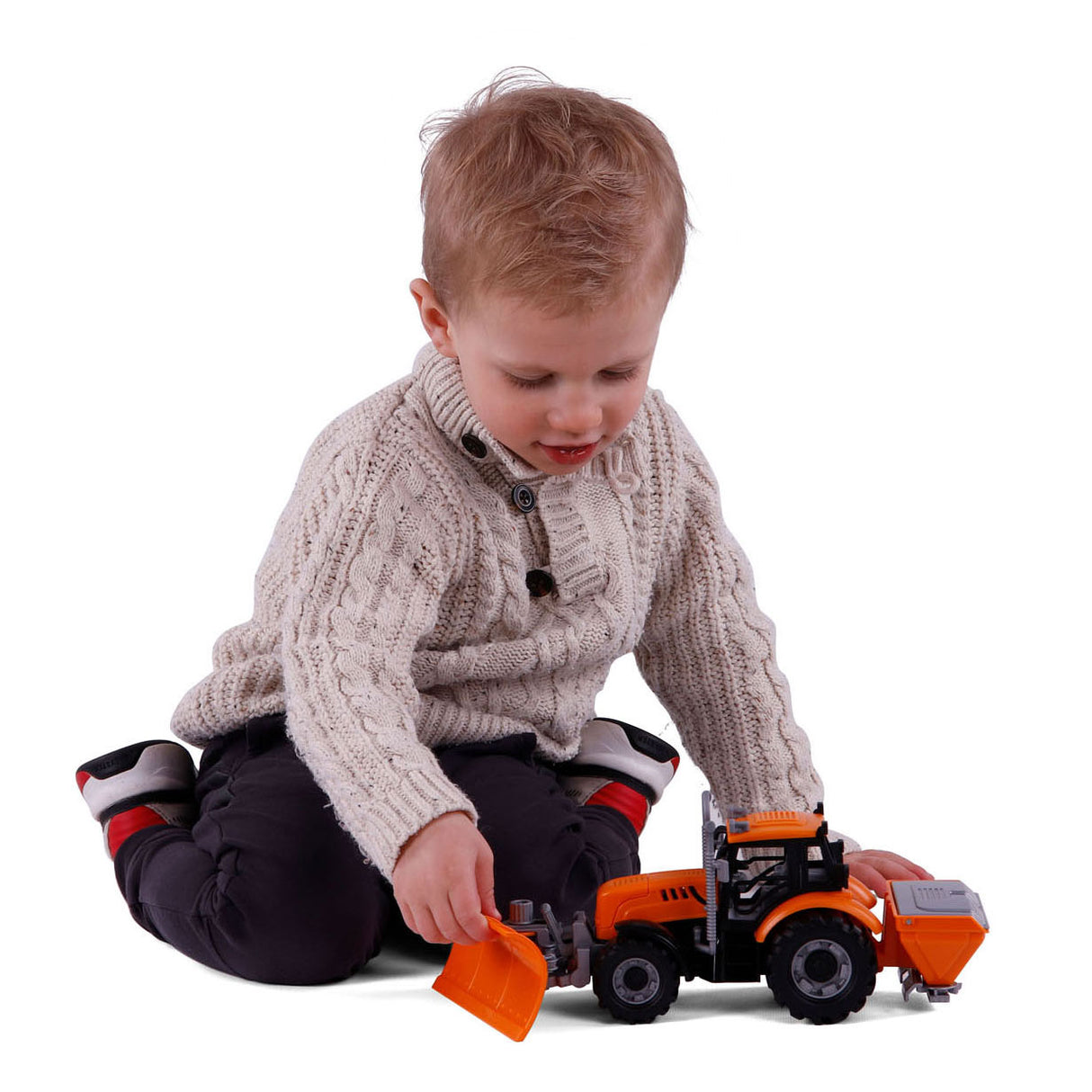 Cavallino Tractor con Snow Team Yellow, Scala 1:32