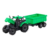 Cavallinino Traktor mat Tipper Camion Trailer gréng, Skala 1:32