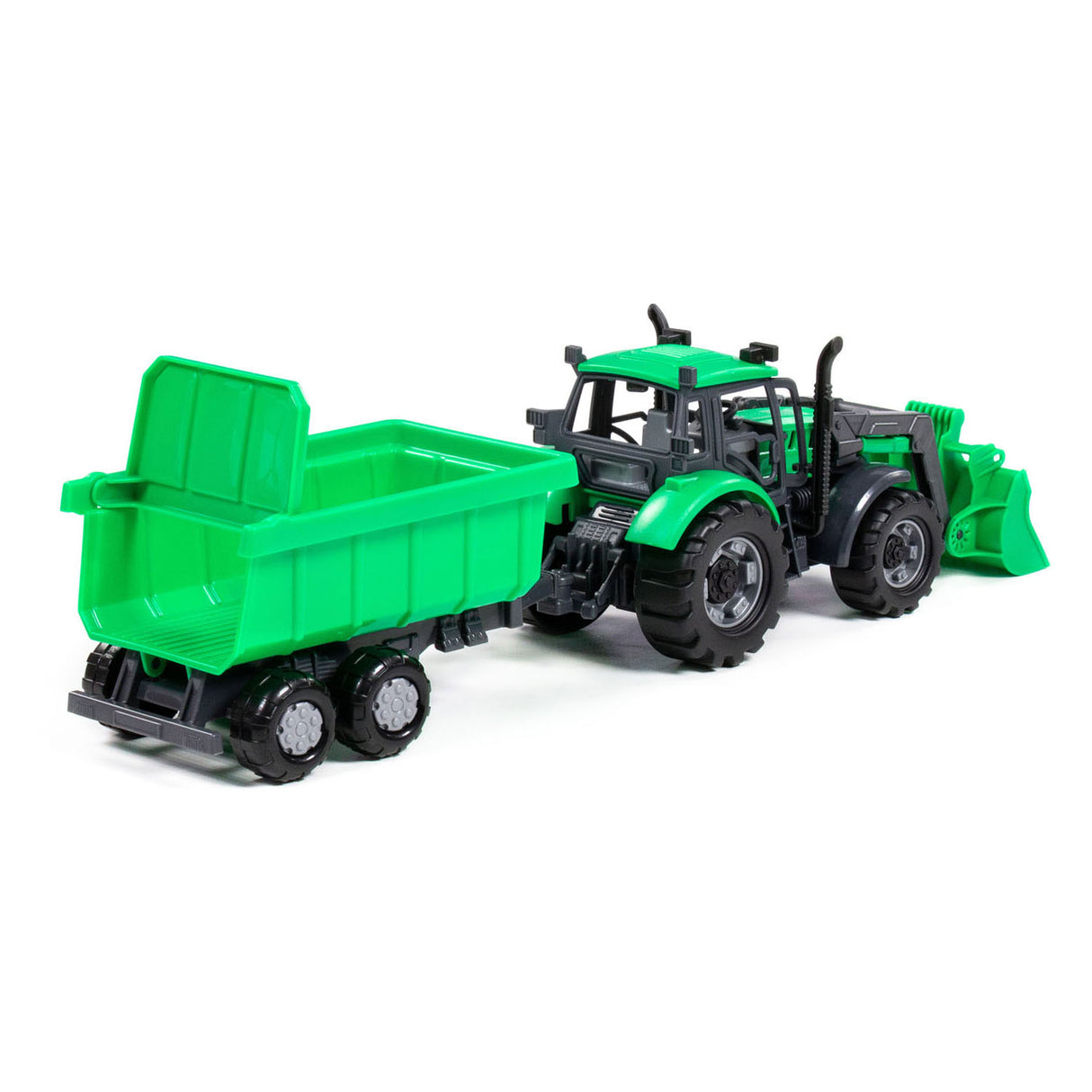 Cavallino Tractor con caricabatterie e sostenitore del tubero verde, scala 1:32