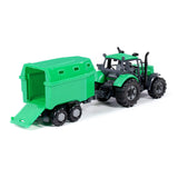 Cavallino tractor with horse trailer green, scale 1:32