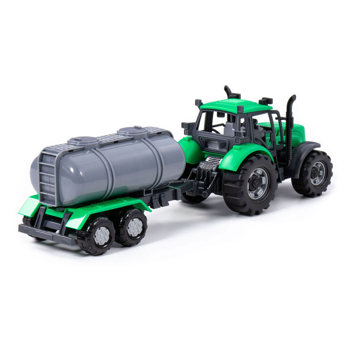 Cavallino tractor with tank truck green, scale 1:32